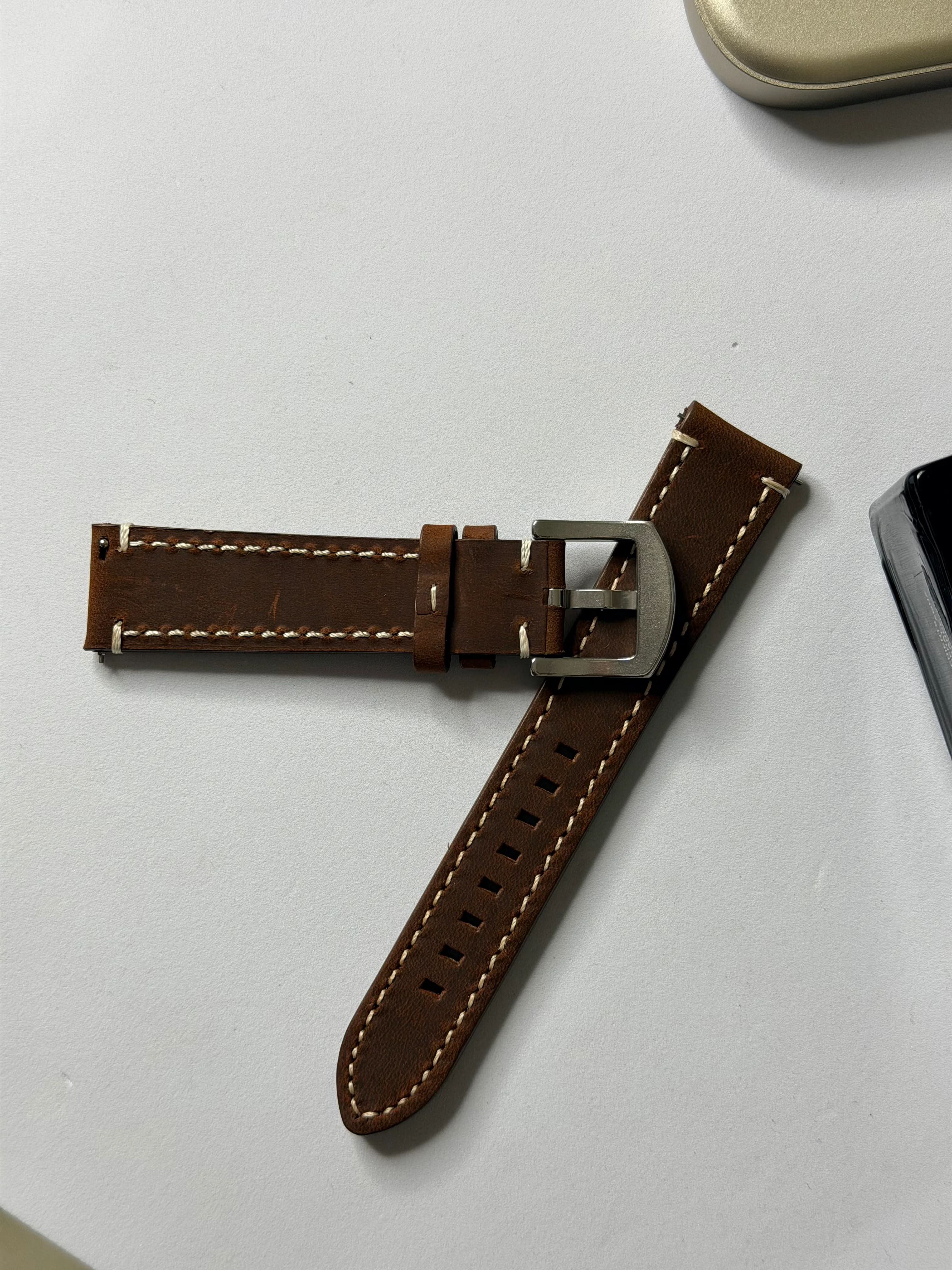 Crazy Horse Leather Strap – 20mm by Coromandel Watch Co - Image 3