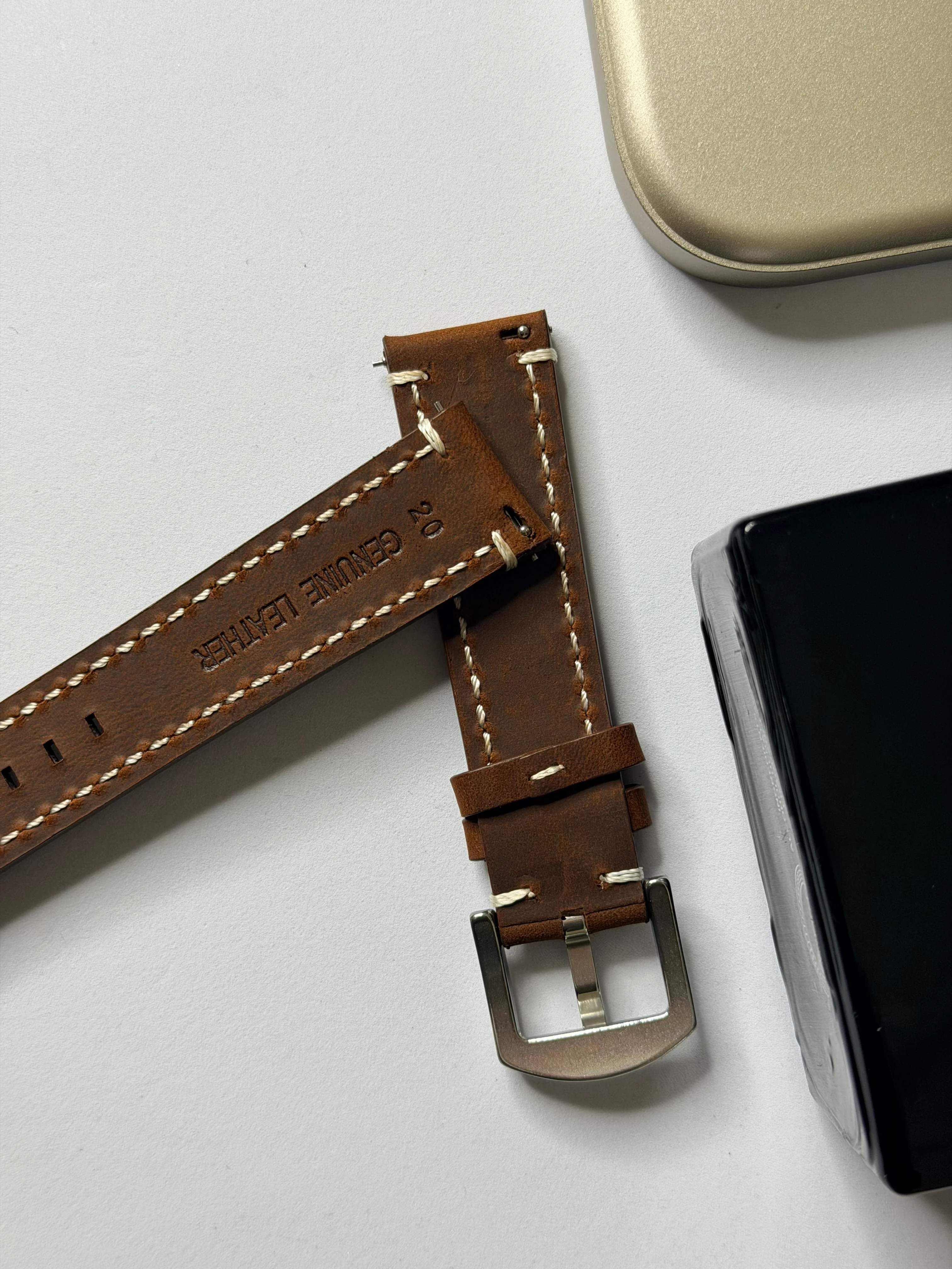 Crazy Horse Leather Strap – 20mm by Coromandel Watch Co - Image 4
