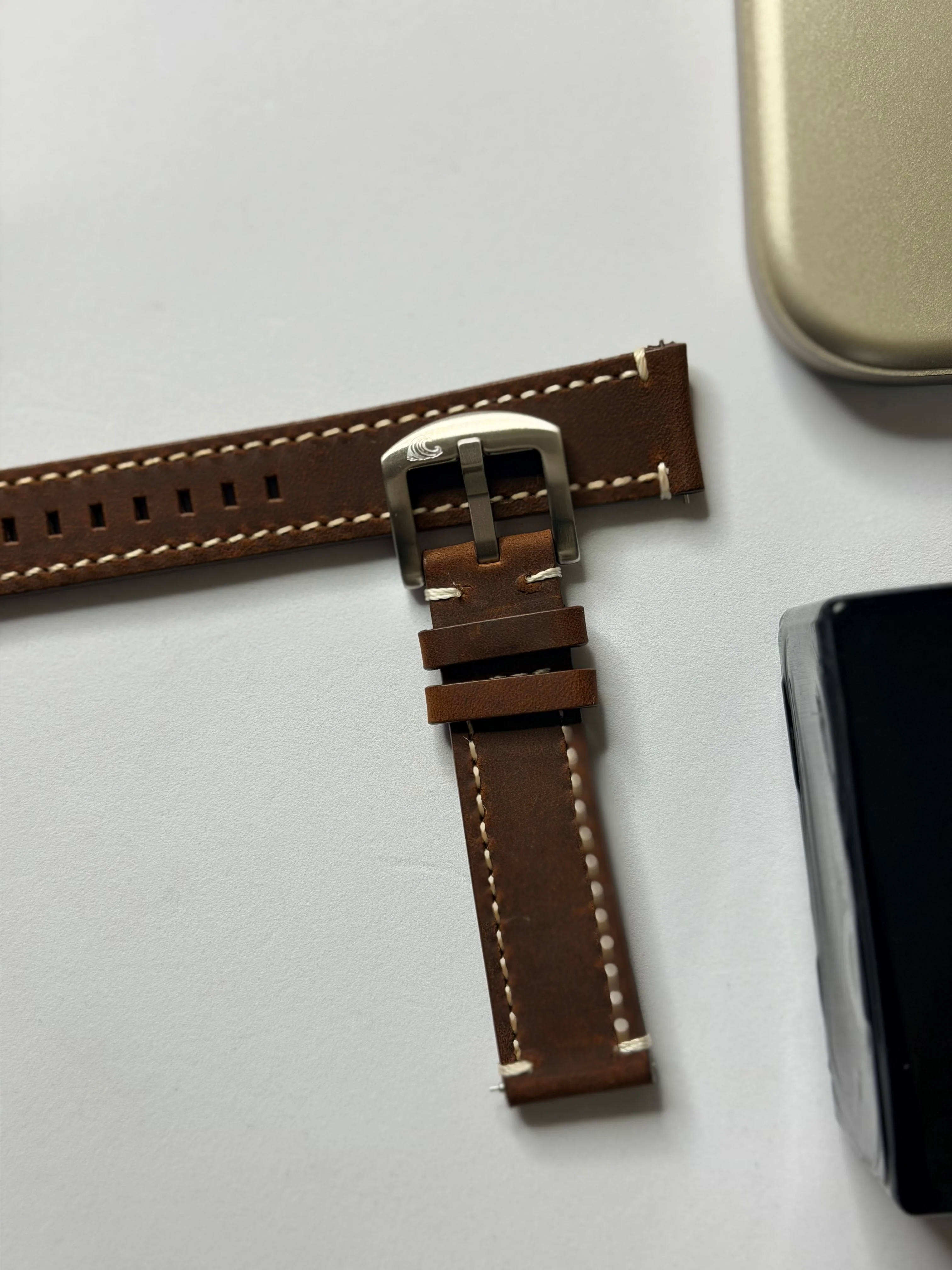 Crazy Horse Leather Strap – 20mm by Coromandel Watch Co - Image 5
