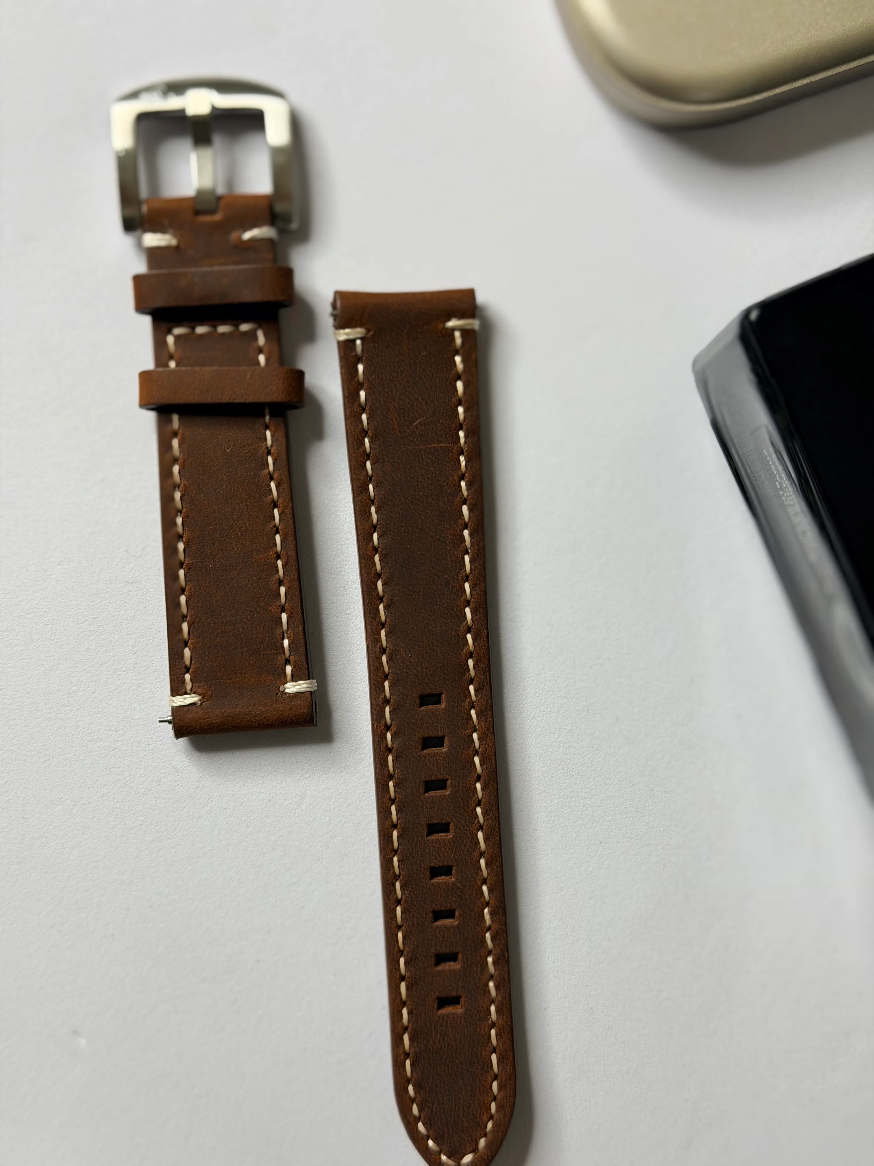 Crazy Horse Leather Strap – 20mm by Coromandel Watch Co - Image 6