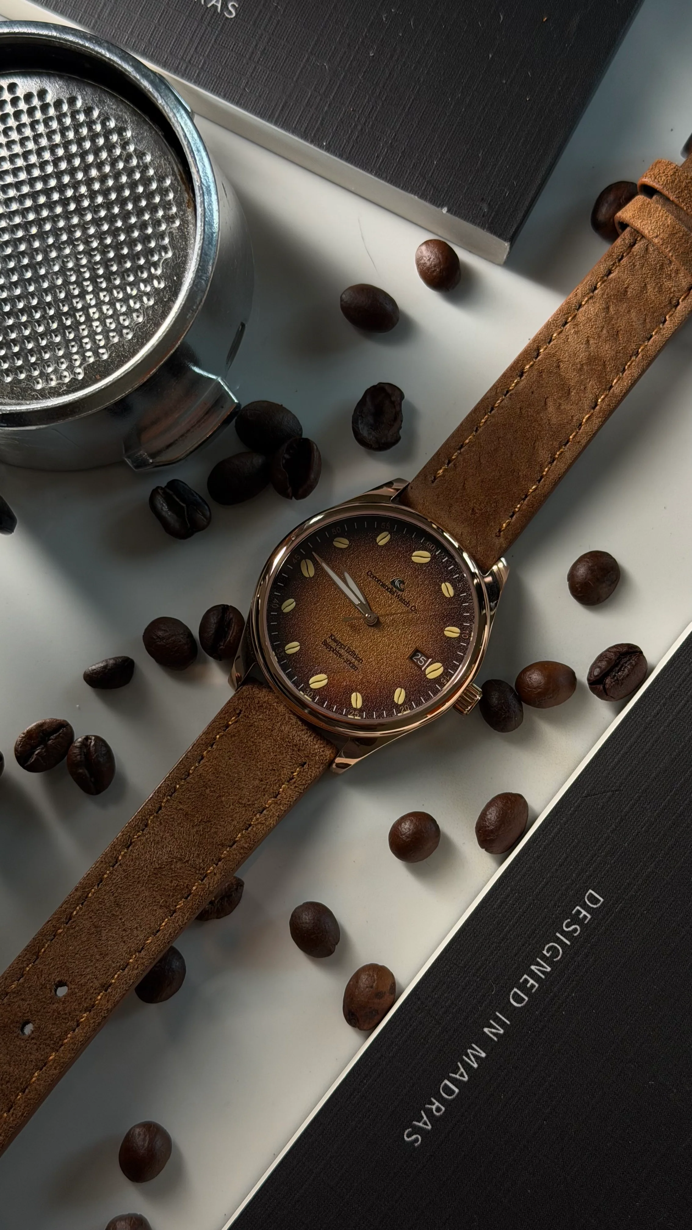 Kaappi Edition by Coromandel Watch Co - 36mm Sapphire Crystal - Quartz Watch[SOLD OUT] - Image 6