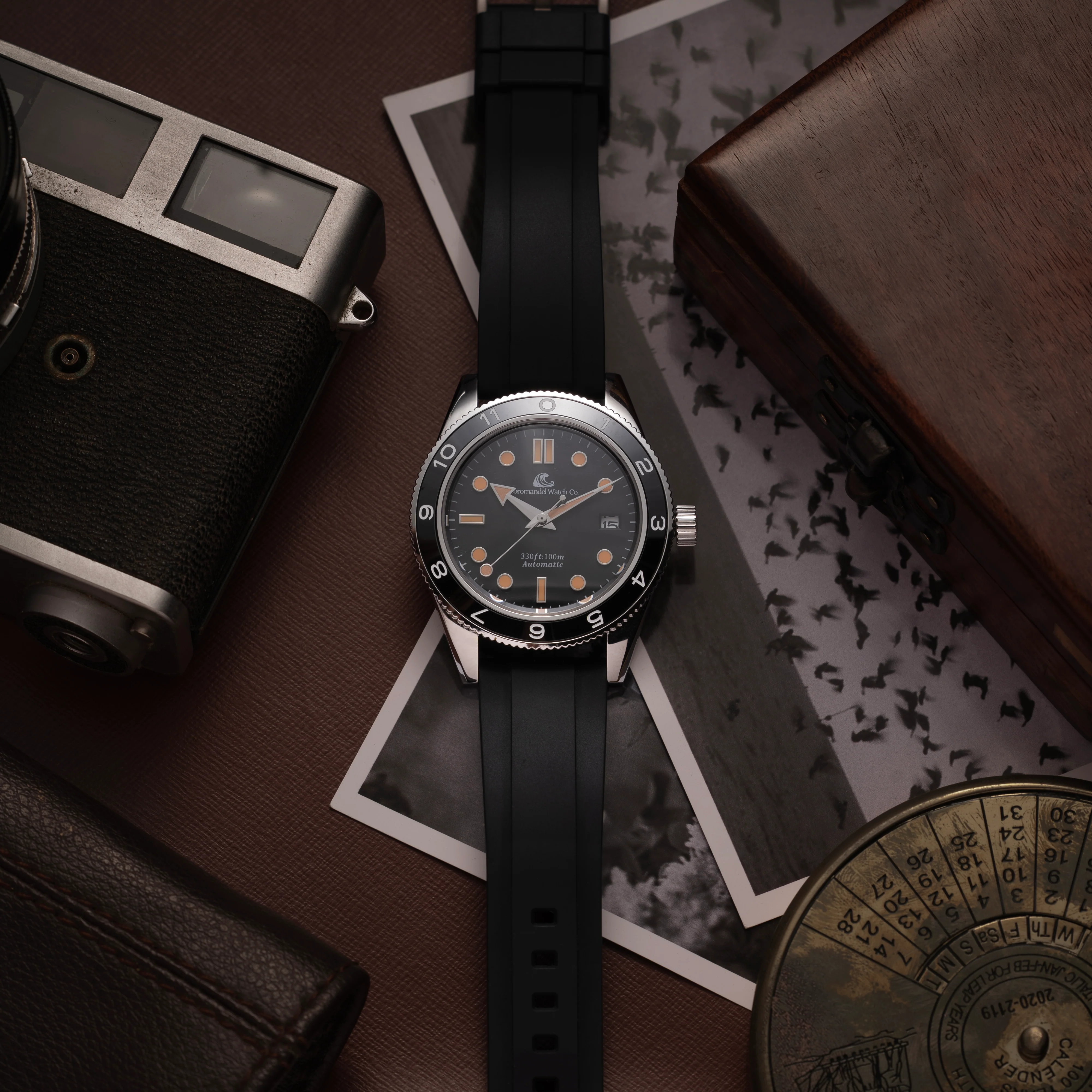 Coromandel Watch Co. 20mm Premium FKM Rubber Strap – Black - Image 9