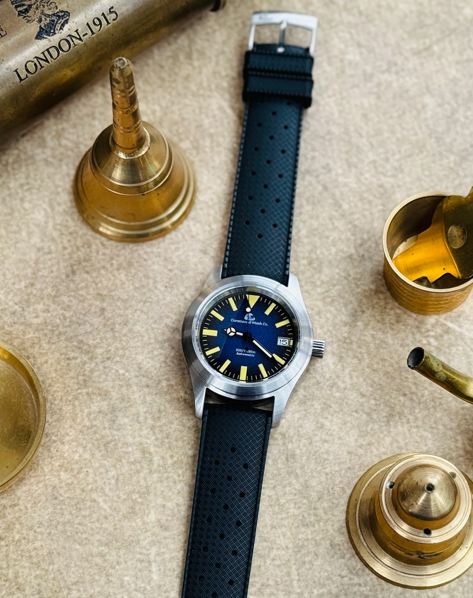 Tanjore Edition by Coromandel Watch Co. - Automatic NH35A  Movement - Blue Dial - Image 4