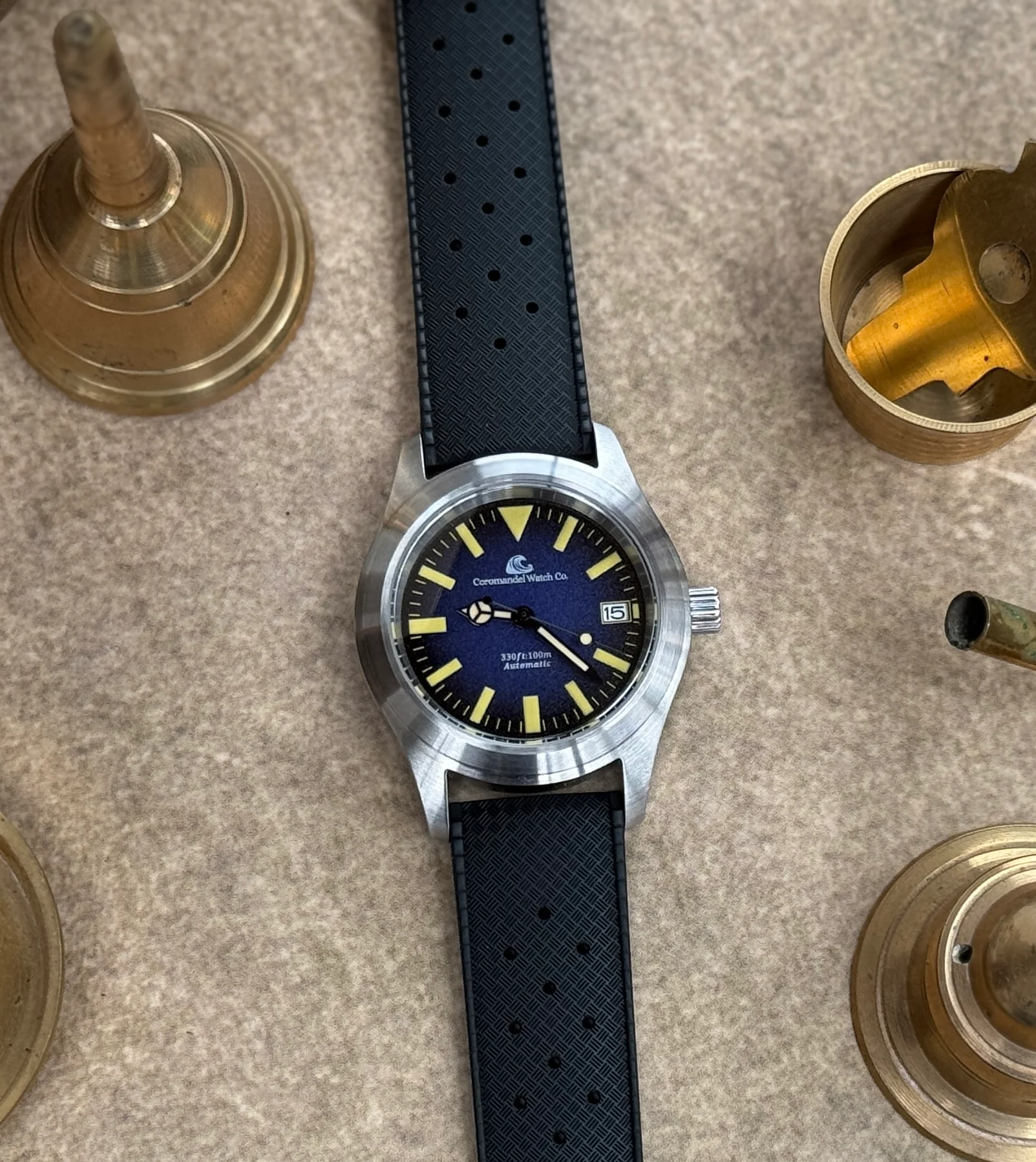 Tanjore Edition by Coromandel Watch Co. - Automatic NH35A  Movement - Blue Dial - Image 7
