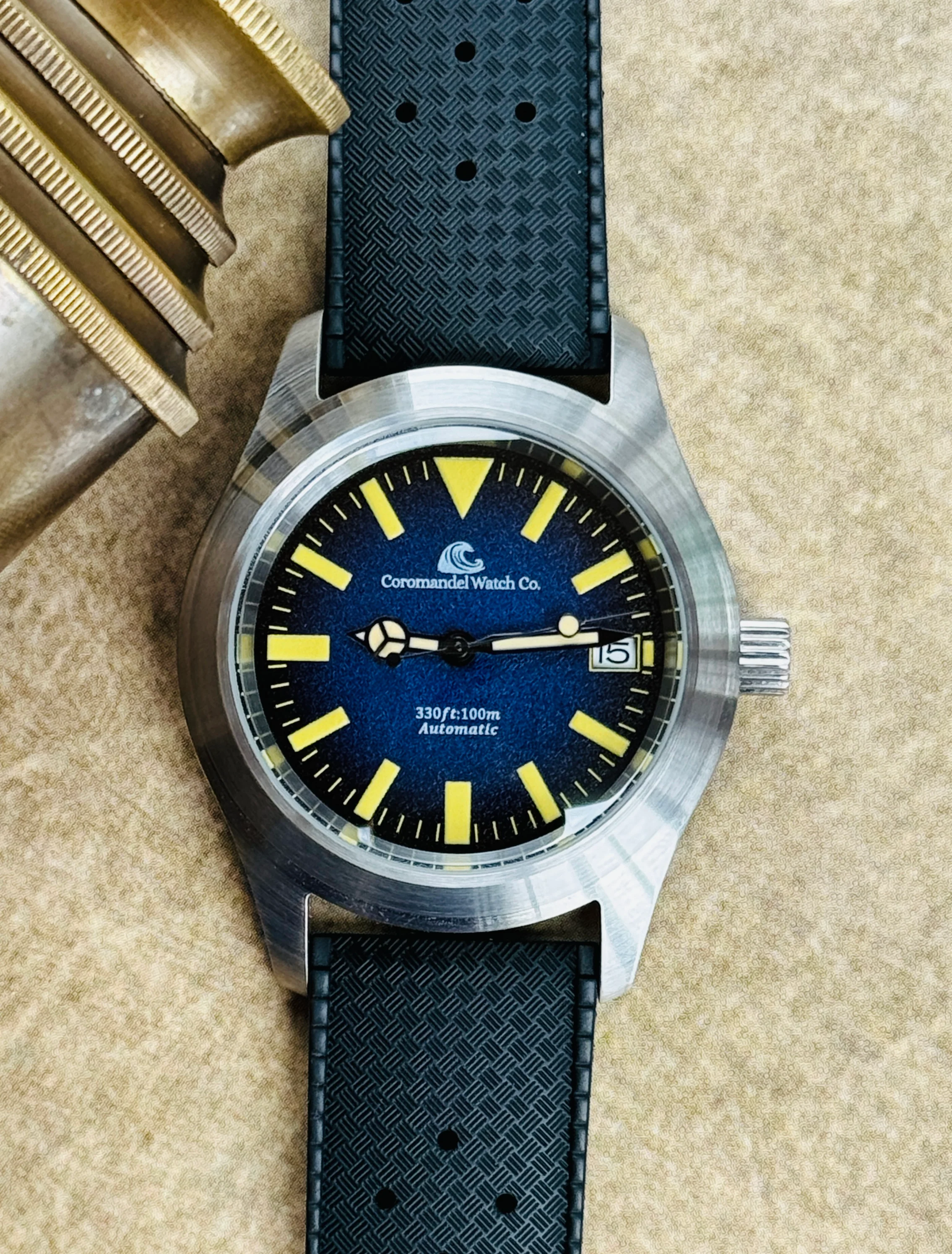 Tanjore Edition by Coromandel Watch Co. - Automatic NH35A  Movement - Blue Dial - Image 8
