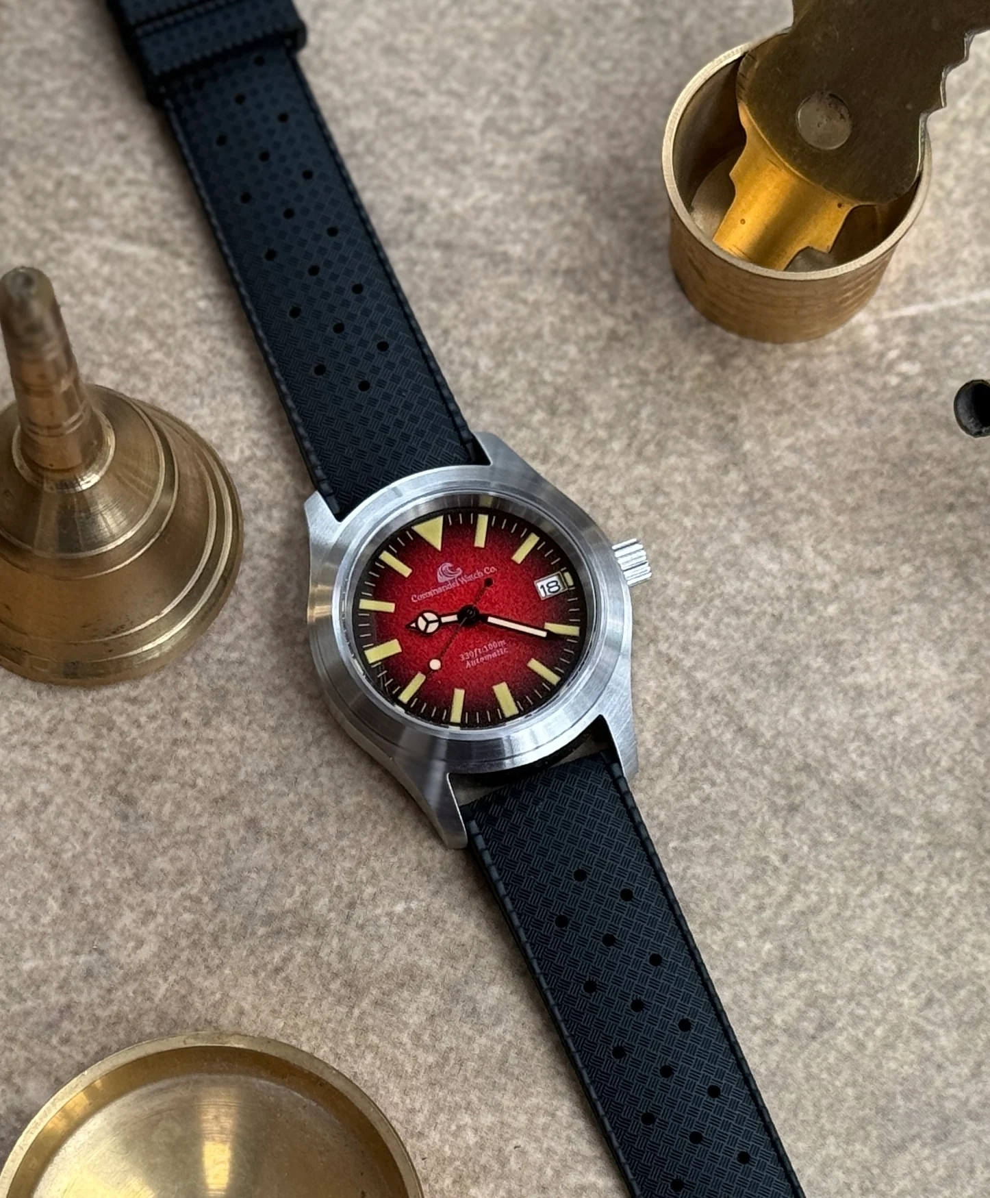 Tanjore Edition by Coromandel Watch Co. - Automatic NH35A Movement - Red Dial - Image 10