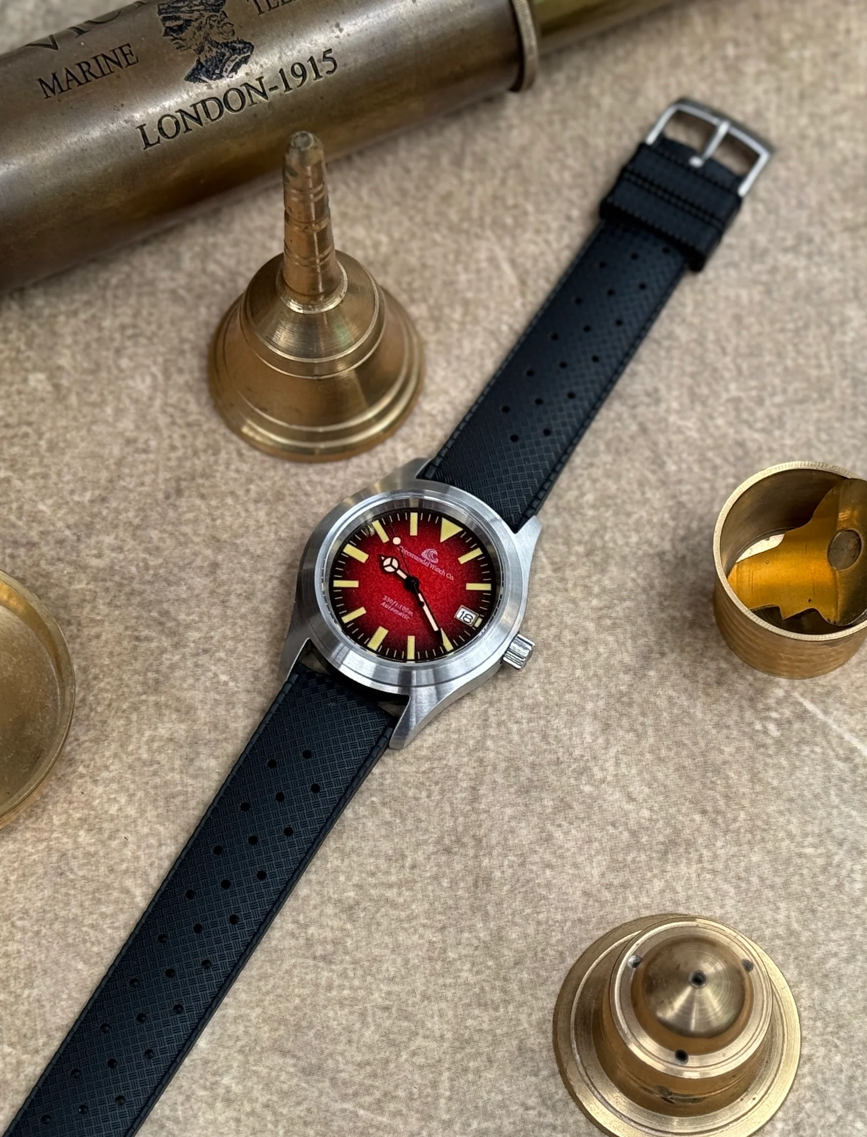 Tanjore Edition by Coromandel Watch Co. - Automatic NH35A Movement - Red Dial - Image 6