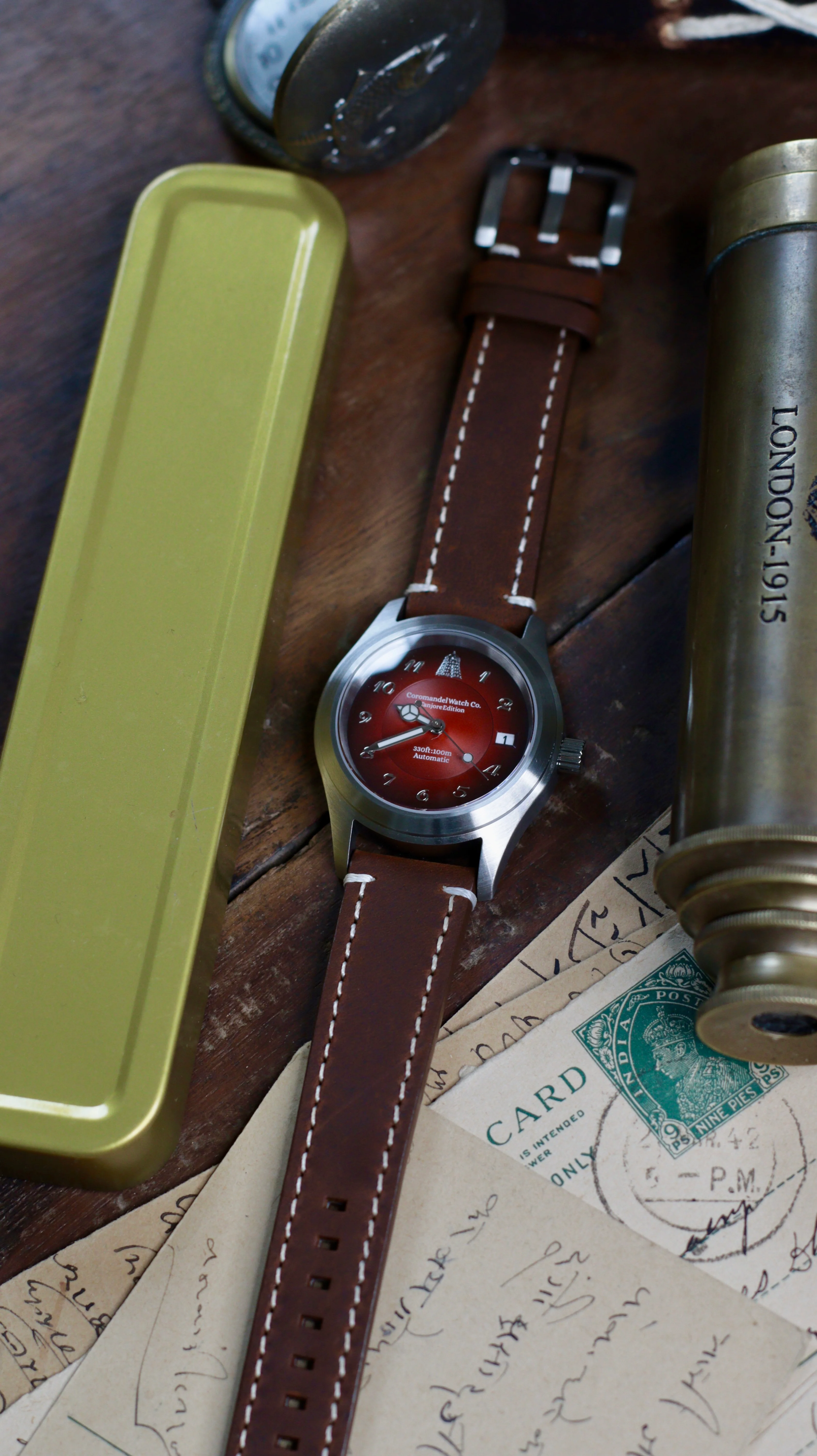 Tanjore Edition V3 - Deep Red Automatic NH35A Movement [ships 17th jan] - Image 5