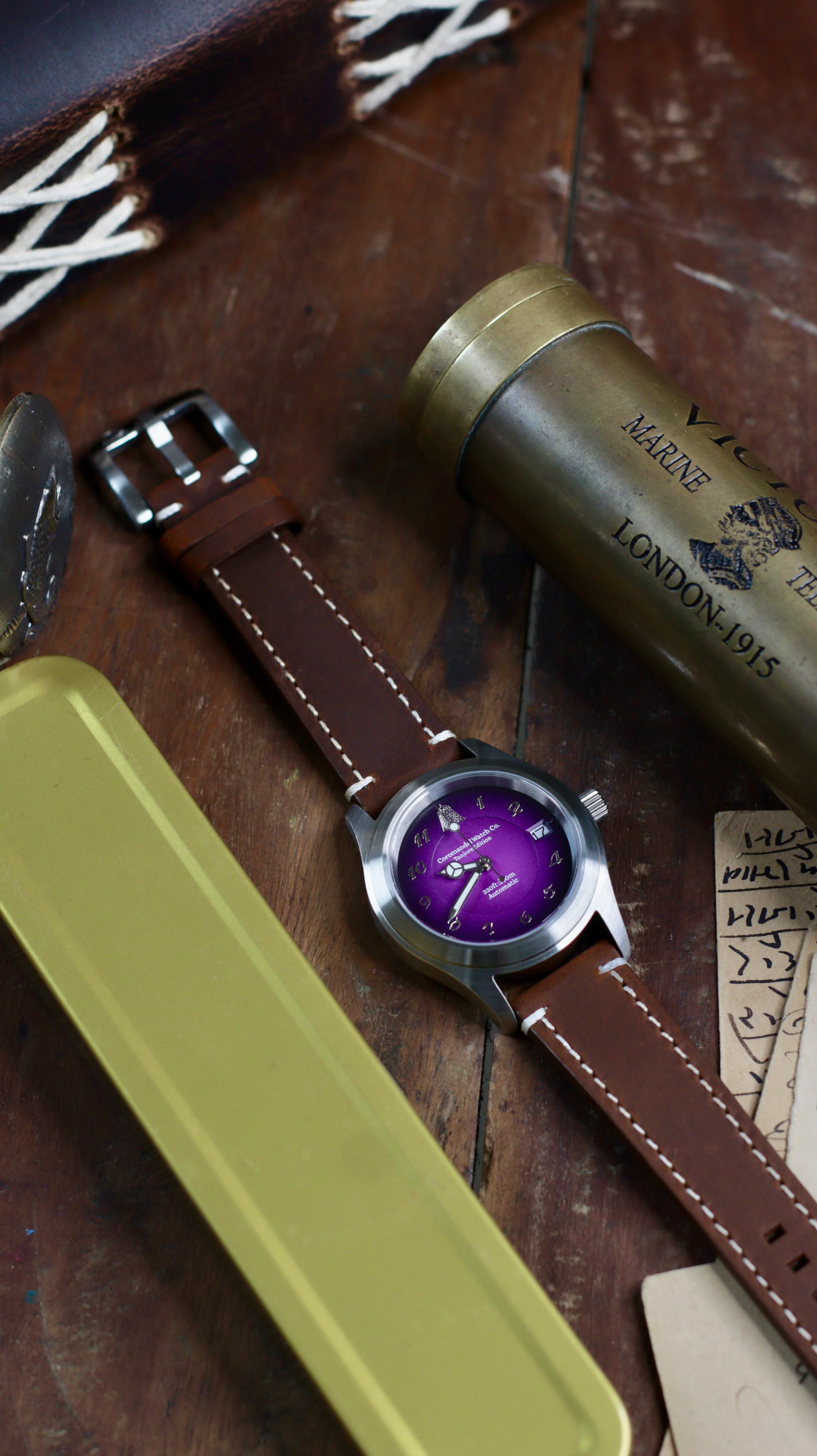 Tanjore Edition V3 - Royal Purple Automatic NH35A Movement [ships 17th jan] - Image 12