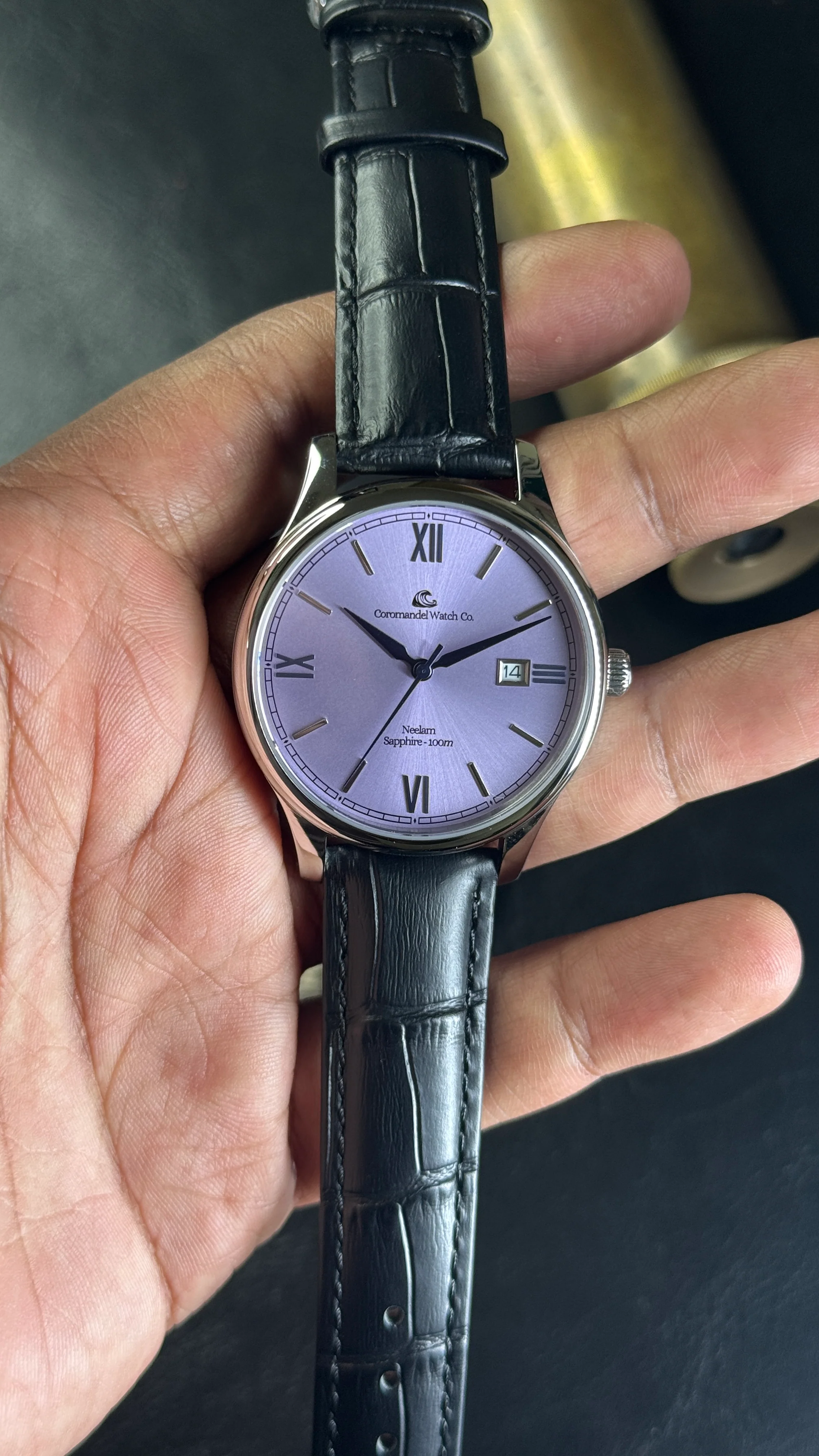 Varnam Collection - Neelam - Sunburst Purple Dial by Coromandel Watch Co - Image 4